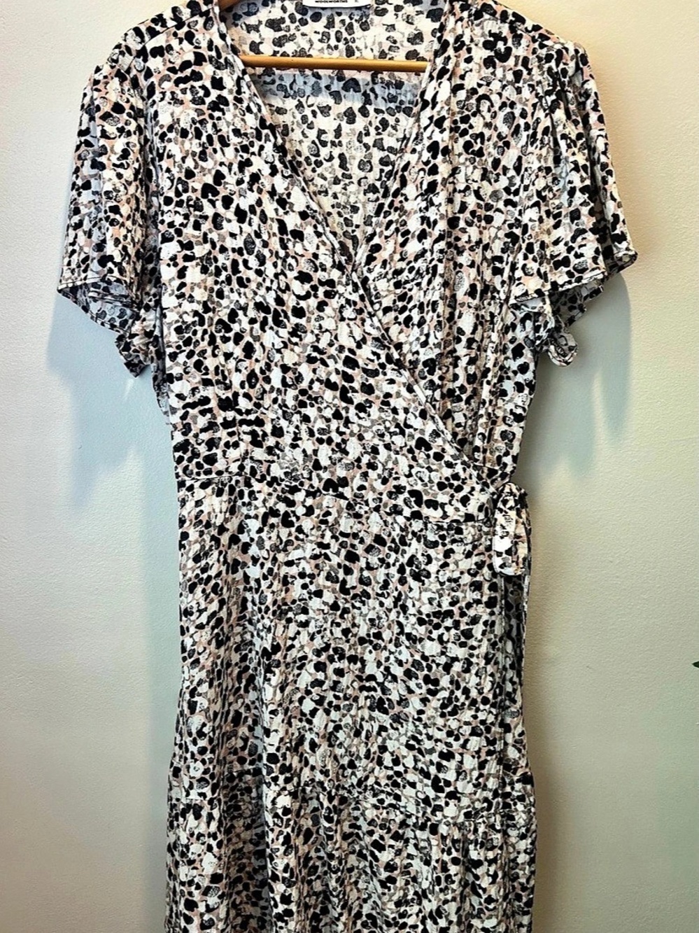 Woolworths Animal Print Wrap Midi Dress XL